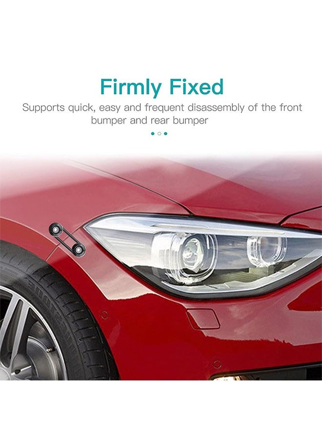 Peachjoy Bumper Trunk Quick Release Front Rear Bumper Fastener Kit,2 Set,Black - Image 4