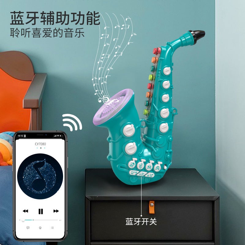 Children'S Multifunctional Toy Saxophone Playing Music Clarinet Trumpet Artificial Musical Instrument Baby Music Early Education 3+ - Image 3