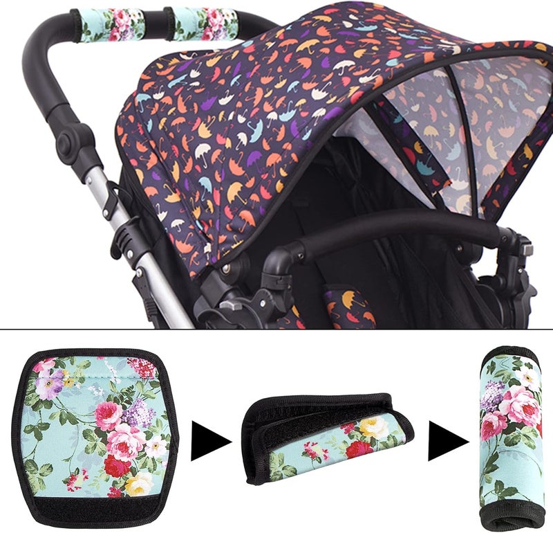 PG6 3 Pcs a Set, Comfort Neoprene Handle Wraps/Grip/Identifier for Travel Bag Luggage Suitcase Baby Carriage - Image 5