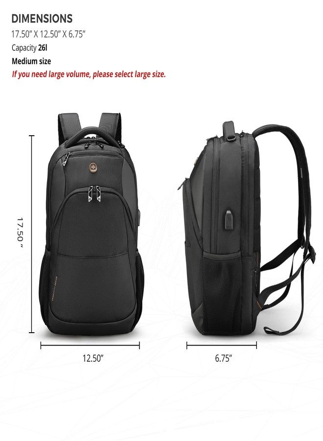 Swissdigital Design 16 Inches Travel Laptop Backpack, Business Laptops Backpack, Black, 16 Inches, Travel Backpack - Image 3