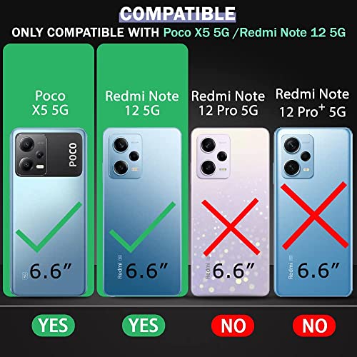 REALCASE Silicone Redmi Note 12/Poco X5 5G Back Cover Case | Scratch Resistant Protective Crystal Clear Transparent | Shock Proof Bumper Back Cover Case For Redmi Note 12/ Xiaomi Poco X5 5G - Image 2