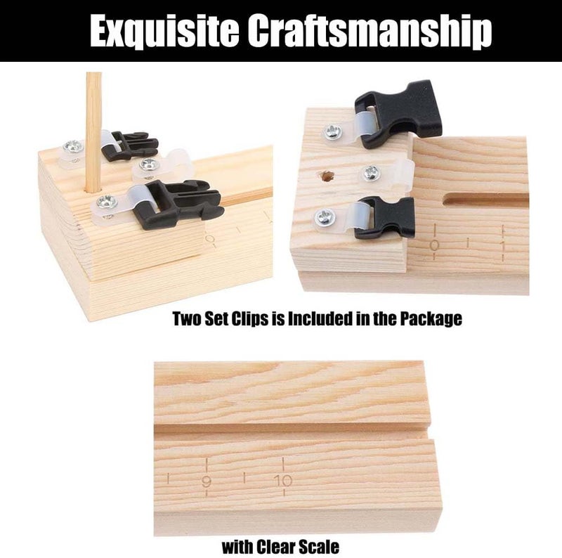 Yerleomit Paracord Jig Bracelet Maker Machine, Wooden Paracord Jig Accessories Bracelet Machine Wooden Frame Kit DIY Knitting Bracelet - Image 4