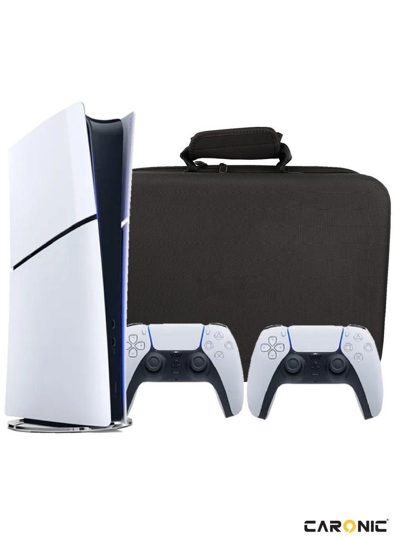 CARONIC PS5 Carrying Case Travel Storage Bag Compatible With Playstation 5 Slim - Image 1