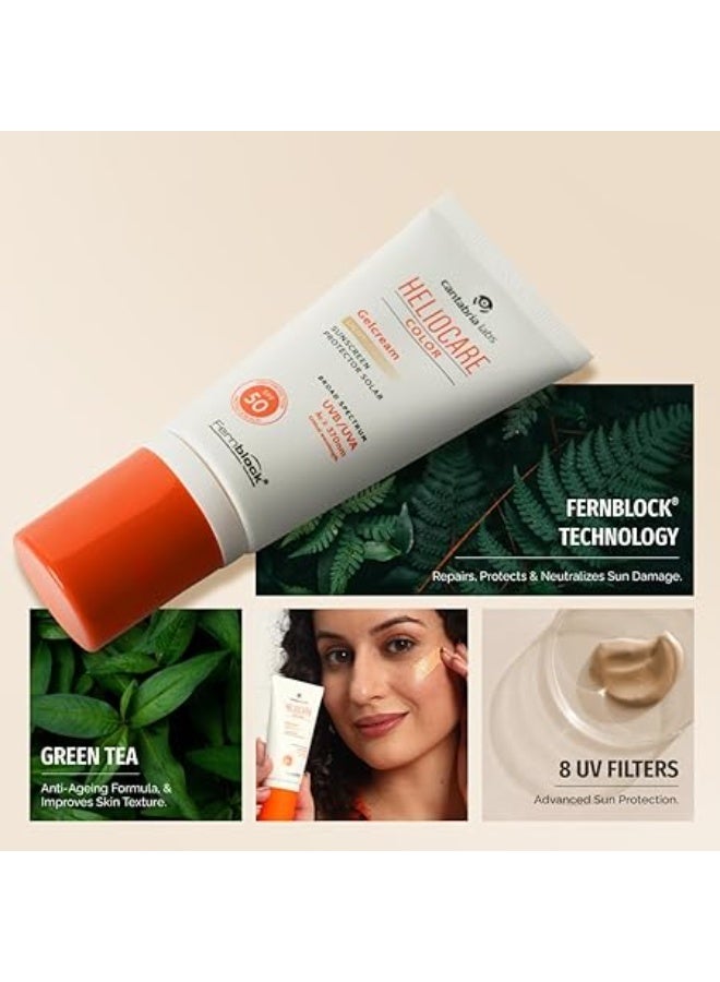 Heliocare Cream Gel with Color SPF 50 50ml - Image 4