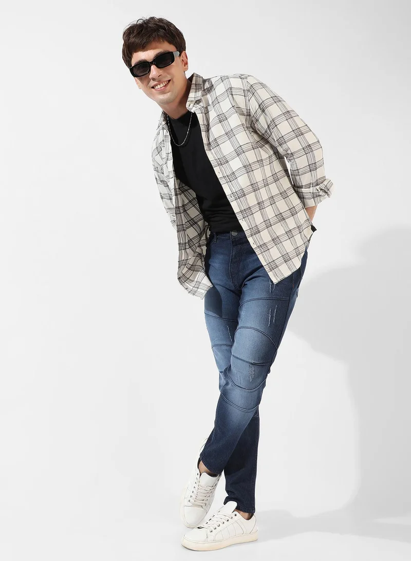 CAHOOT  Men's Multicolour Checkered Regular Fit Casual Shirt for Men | Best Price UAE