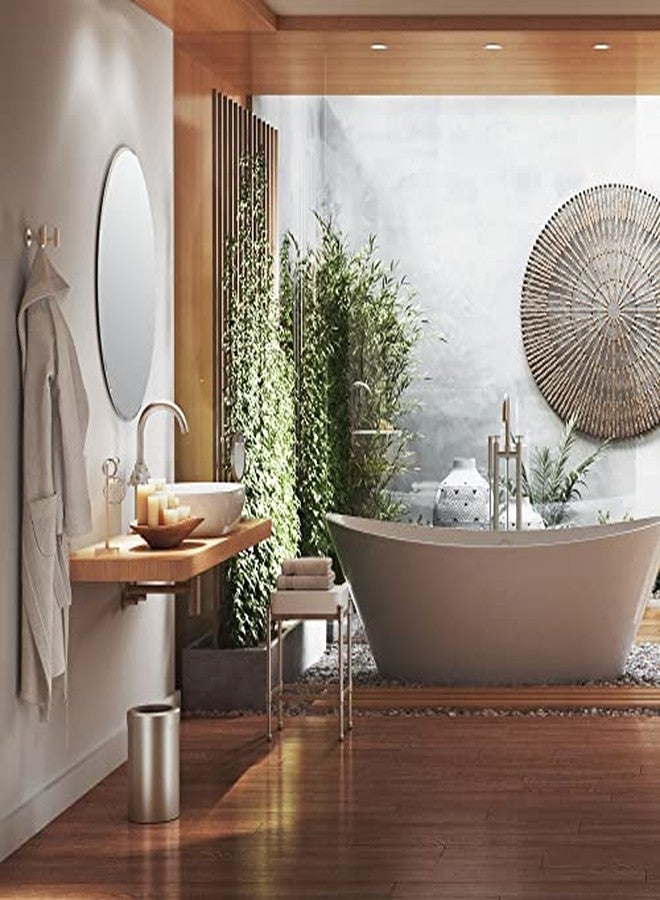 Gatco 1472SN Latitude II Minimalist Bathroom Counter Top 2-Arm Pivot Hand Towel Holder, 12" Height, Satin Nickel - Image 4