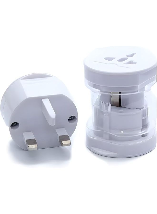 Global Travel Adapter All in One wall AC power plug for EU, USA, UAE Australia International Converter - Image 2