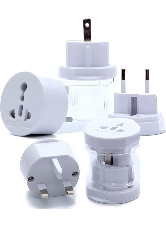 Global Travel Adapter All in One wall AC power plug for EU, USA, UAE Australia International Converter - Image 3