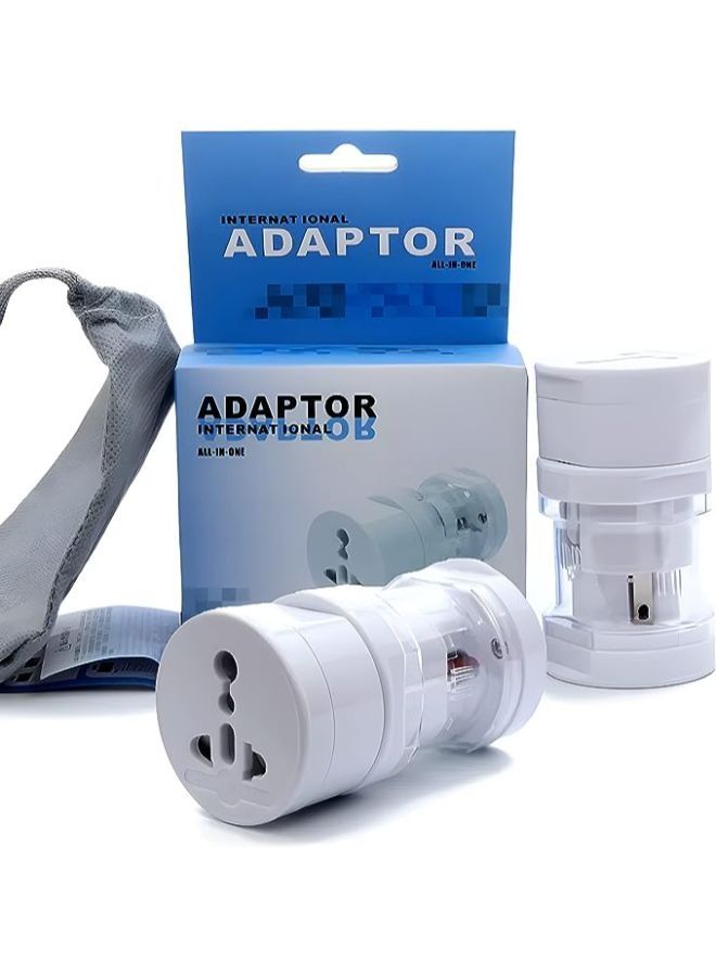 Global Travel Adapter All in One wall AC power plug for EU, USA, UAE Australia International Converter - Image 4