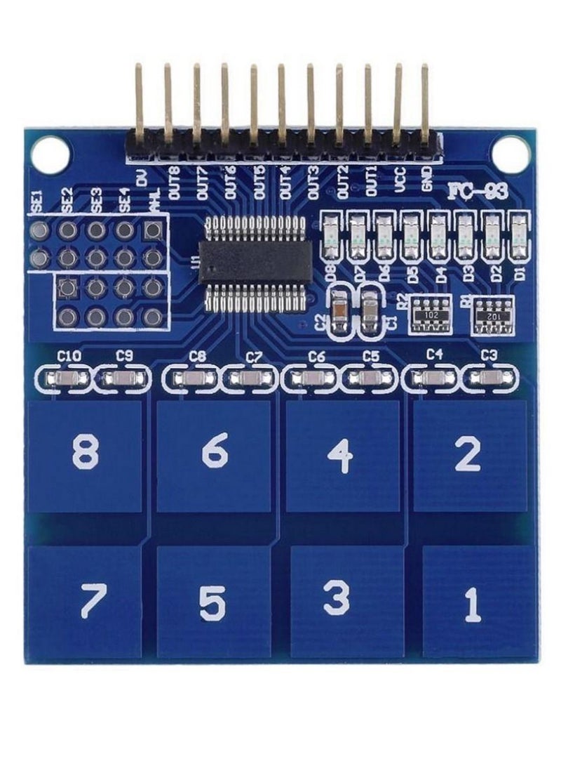 Arduino 8-Channel Capacitive Touch Sensor Module – TTP226 