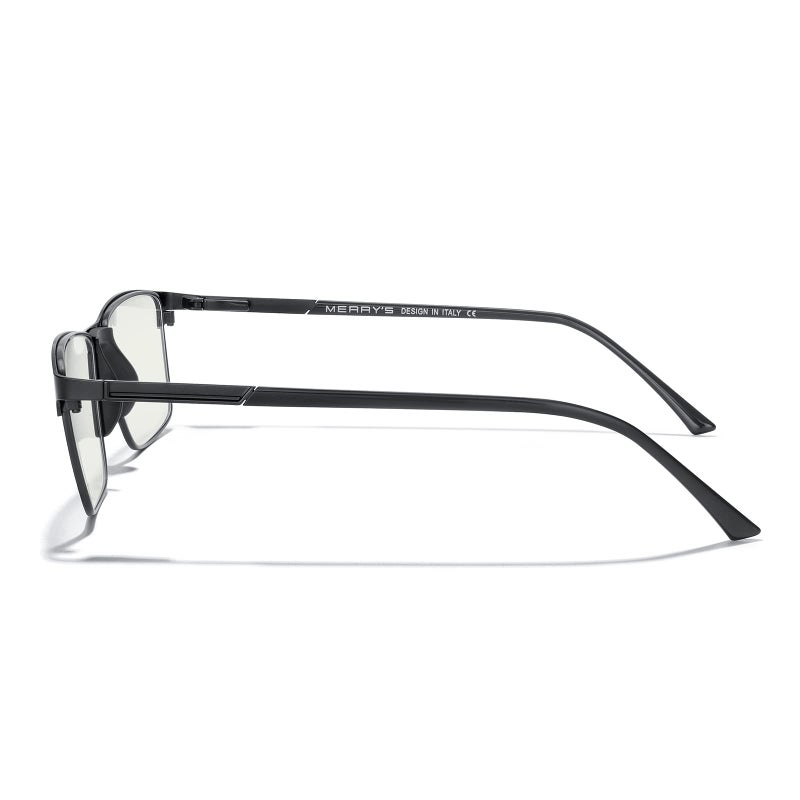 MERRY'S Fashion Blue Light Blocking Glasses - Reading Glasses Metal Frame Spring Hinge Readers for Men Eyeglasses - Image 3