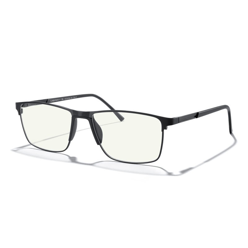 MERRY'S Fashion Blue Light Blocking Glasses - Reading Glasses Metal Frame Spring Hinge Readers for Men Eyeglasses - Image 1