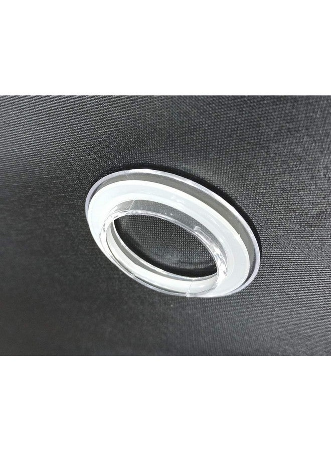 FAPBADRI Curtain Eyelet Rings with Flexi Lock, Suitable for any 1 inch Curtain Rod - Transparent - 100 Pieces - Image 5