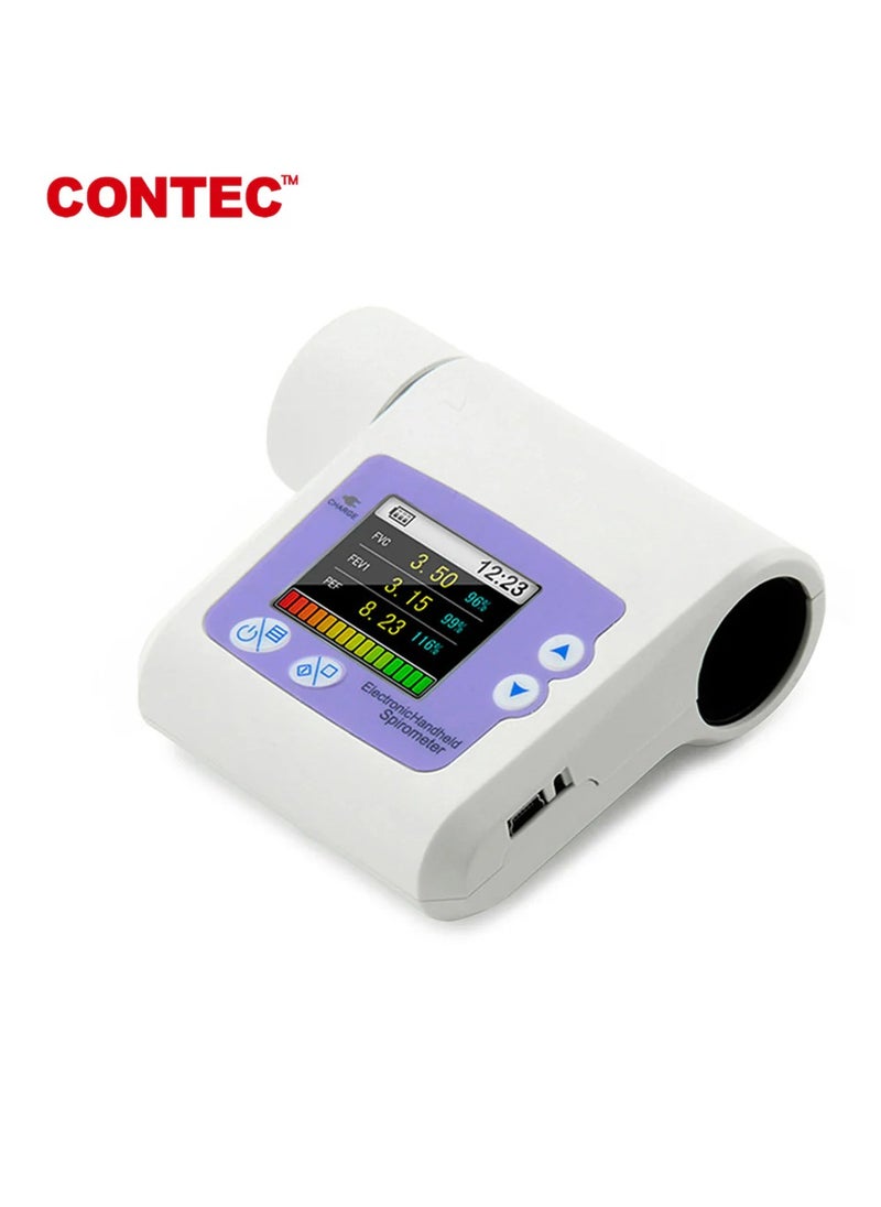 CONTEC - CONTEC SP10 Pulmonary Function Lung Volume Check Spirometer, USB PC Software - Image 1