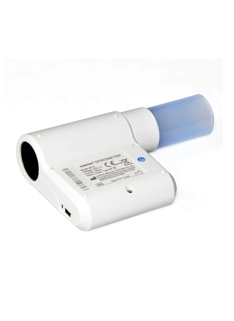 CONTEC - CONTEC SP10 Pulmonary Function Lung Volume Check Spirometer, USB PC Software - Image 1