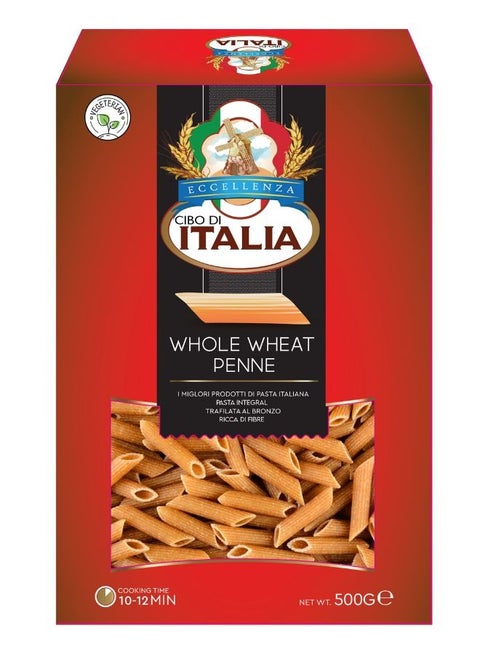 Penne Rigate Whole Wheat Pasta 500g