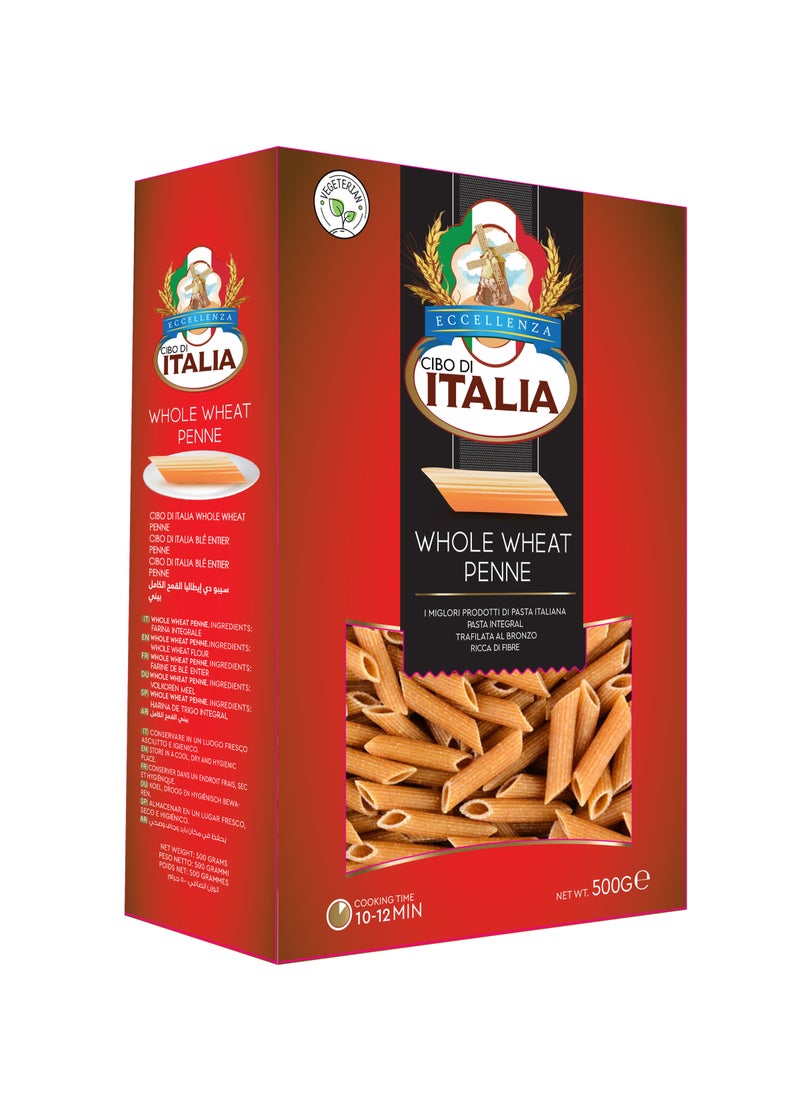 Cibo Di Italia Penne Rigate Whole Wheat Pasta 500g - Image 1