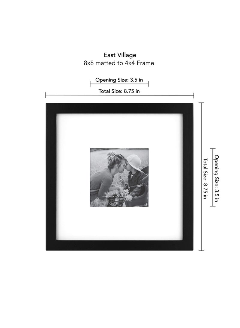 MCS MCS East Village Frame  Black  8 x 8 in matted to 4 x 4 in  4 pk  - Image 4