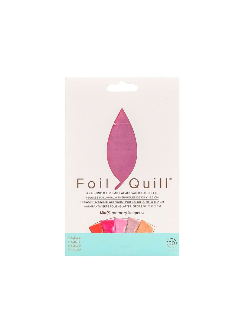 We R Memory Keepers We R Memory Keepers 0633356606710 Foil Quill4 x 6 Inch SeatFlamingo 30 Piece ysm 