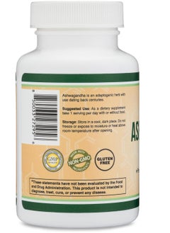 Double Wood Supplements Ashwagandha  Adaptogen Stress Relief 500mg Extract 20:1 Potency 120 Capsules 2 months supply  - Image 4