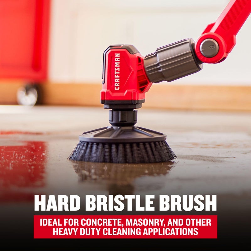 CRAFTSMAN Power Scrubber Bristle Brush Set for V20 Cordless 2-in-1 Power Scrubber (CMCPSMHB) - Image 3