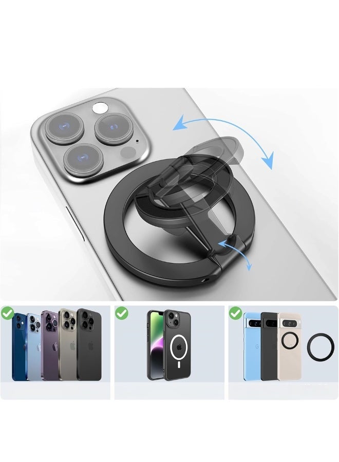 Magnetic Phone Holder, Double-Sided Magnetic Desk Stand for Streaming, Adjustable Lazy Stand for Watching Shows and Live Broadcasting - Image 5