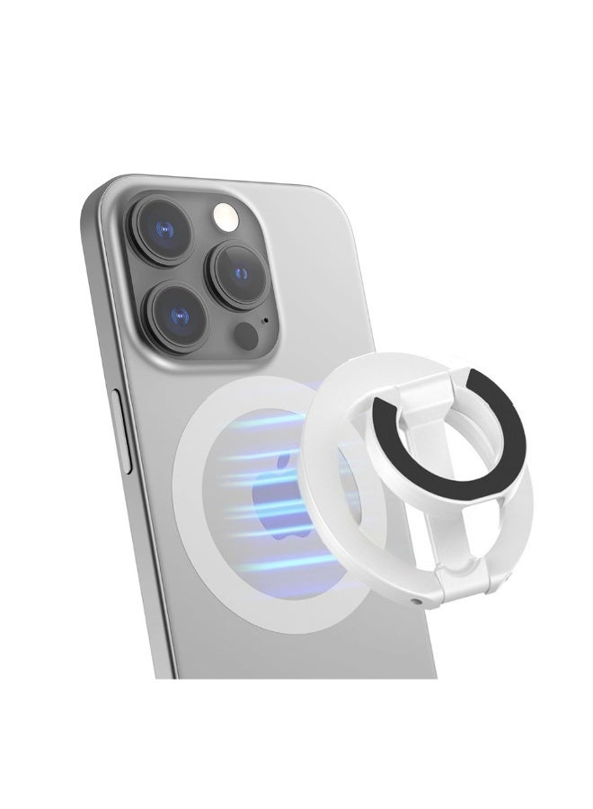 Magnetic Phone Holder, Double-Sided Magnetic Desk Stand for Streaming, Adjustable Lazy Stand for Watching Shows and Live Broadcasting - Image 1