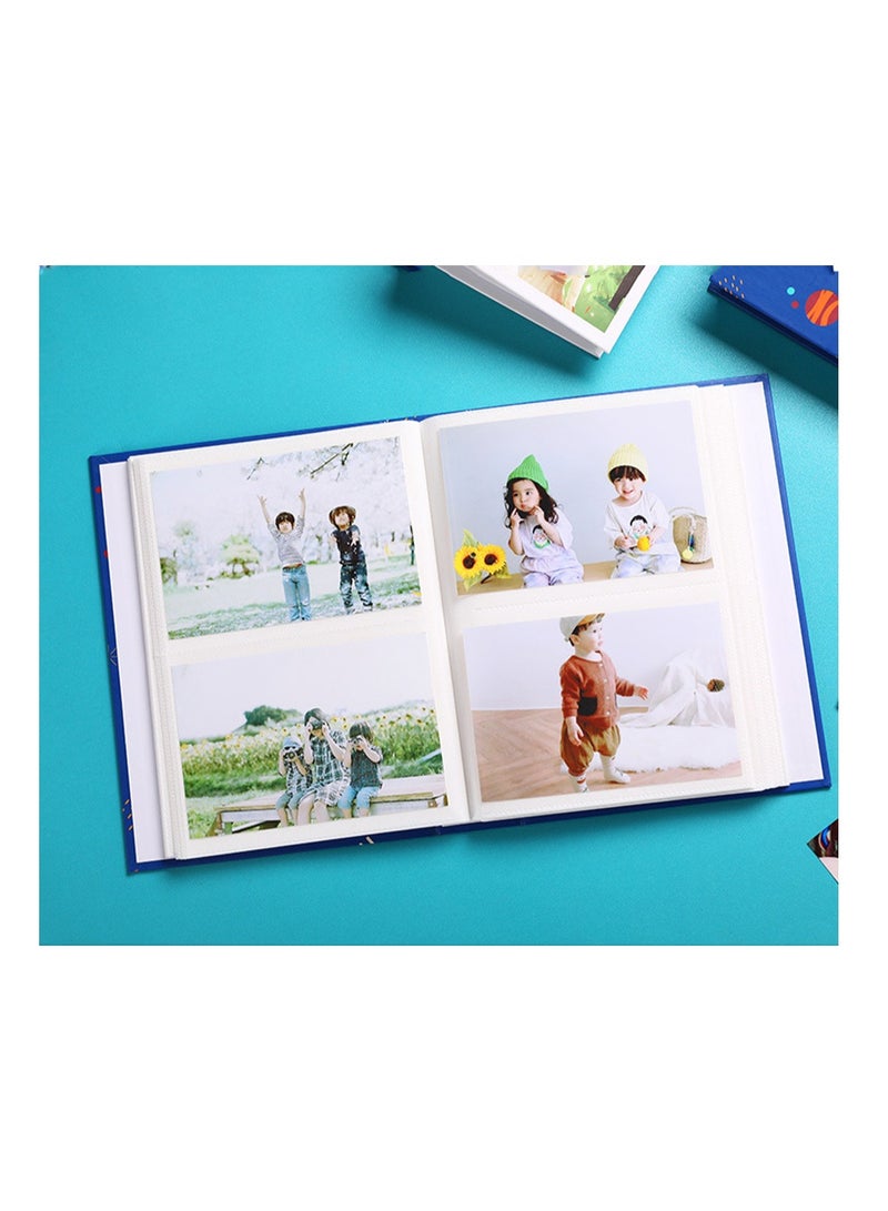 سيوسي 2 Pack Photo Album Small Baby Albums Top Loader Each Mini Hold 100 Photos for Family Children 4x6In - Image 2