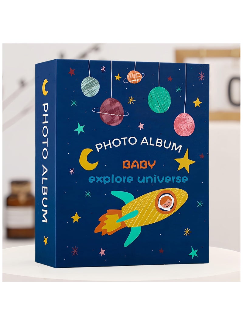 سيوسي 2 Pack Photo Album Small Baby Albums Top Loader Each Mini Hold 100 Photos for Family Children 4x6In - Image 5