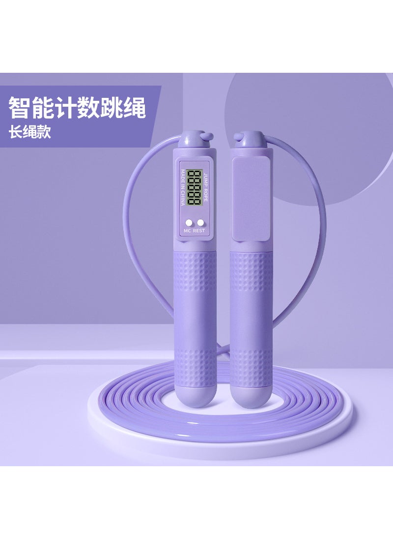 Generic Cordless rope skipping fitness weight loss exercise special gravity counting model weight bearing ball professional fat burner no girl rope Purple long rope