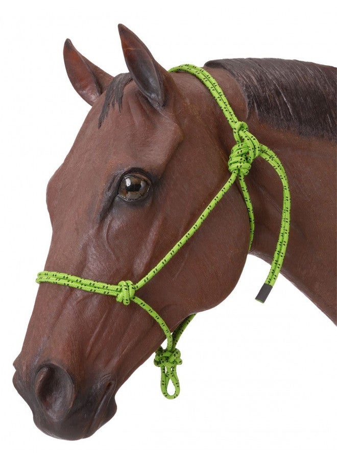 Tough 1 Tough 1 Horse Poly Rope Tied Halter, Neon Green 