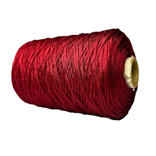 Crochela 1 MM Nylon Macrame Cord/Thread/Dori (Purse Thread) for Jewellery Making, Bags and Many Other DIY Crafts (Weight : 200 Grams | Length : 400 Meters) (Maroon) - Image 3