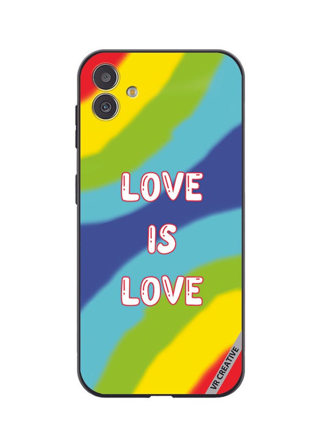 VR CREATIVE Protective Case Cover For Samsung Galaxy M13 5G Love Is Love Design Multicolor - Image 1