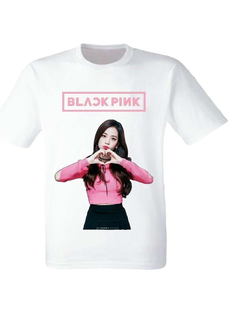 Black Pink - Jisoo - Digital Printed Kids White T-Shirt  - Image 1