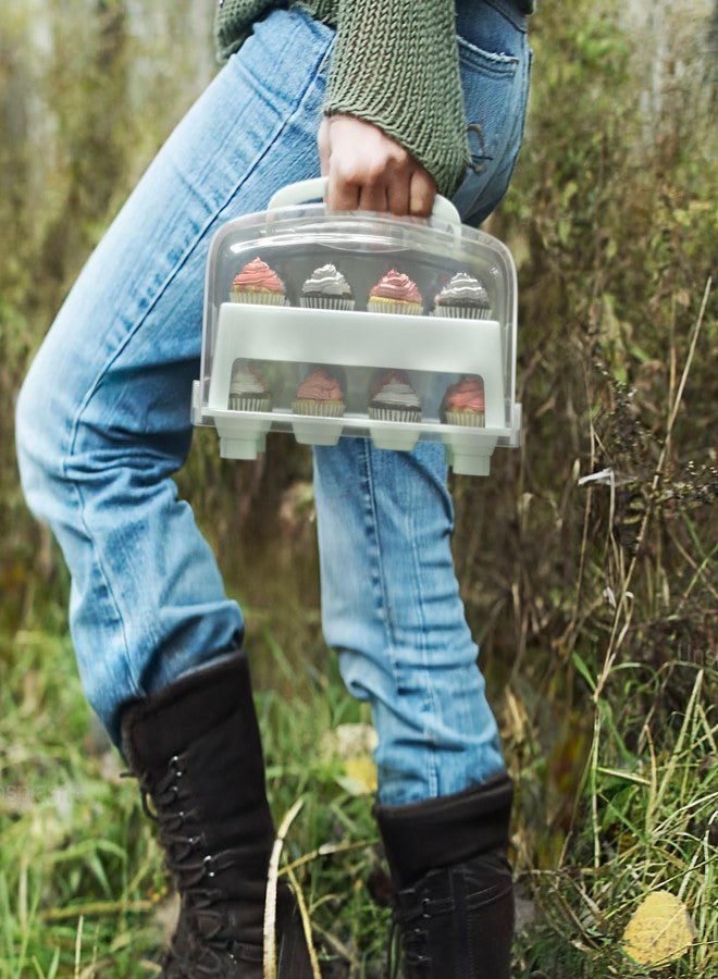 Top Shelf Elements MINI Cupcake Box. NOT For Standard Size Cupcakes. Fashionable Green Carrier Holds 24 MINI-Size Cupcakes, Cupcake Traveler, - Image 3