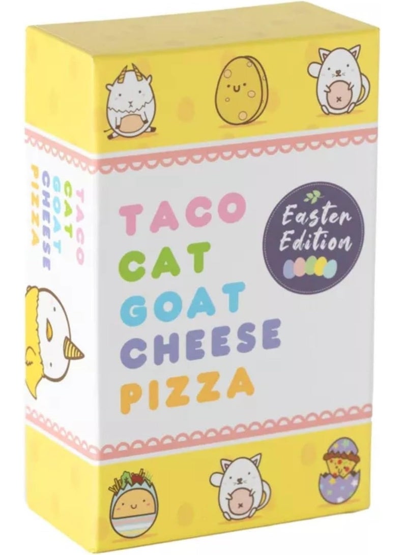 Y&D Taco Cat Goat Cheese Pizza - Easter Edition! Fun Seasonal Version of Our hit Game! Ages 8+, 10-15 Minutes to Play, 2-8 Players - Image 1