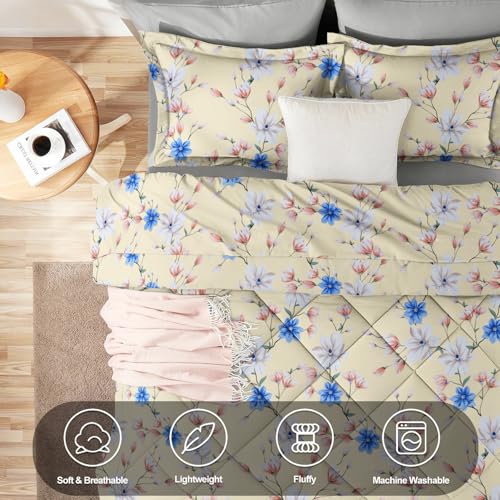 VAS COLLECTIONS 220 GSM Microfiber Reversible AC Comforter |Quit | Blanket | Duvets for Single Bed 180Tc (60x90 Inches, Tealish Blue and Orange Red) - Image 4
