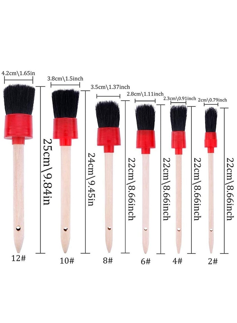 13 جهاز كمبيوتر شخصى السيارات تفاصيل فرشاة مجموعة لتنظيف السيارات والدراجات النارية والسيارات عجلة تنظيف لوحة أجهزة القياس الداخلية والخارجية الجلود تنفيس مارك - Image 2