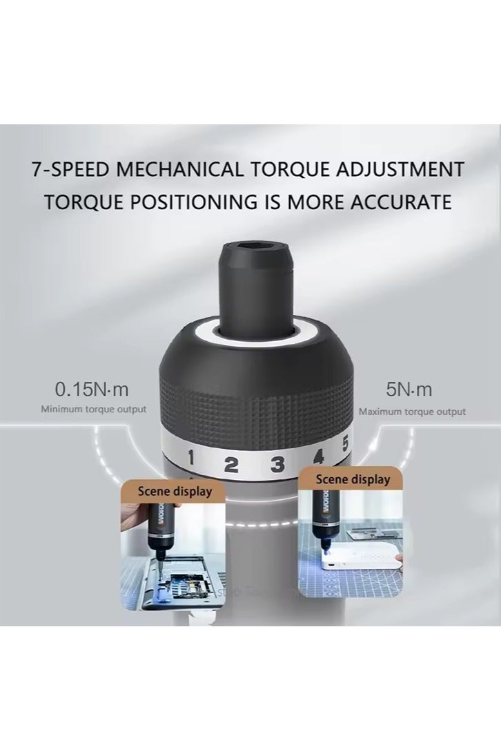 Worx 4V Electrical Screwdriver Sets WX242 Smart Cordless Electric Screwdrivers SDS Chuck USB Rechargeable 30 Bit Sets - Image 4