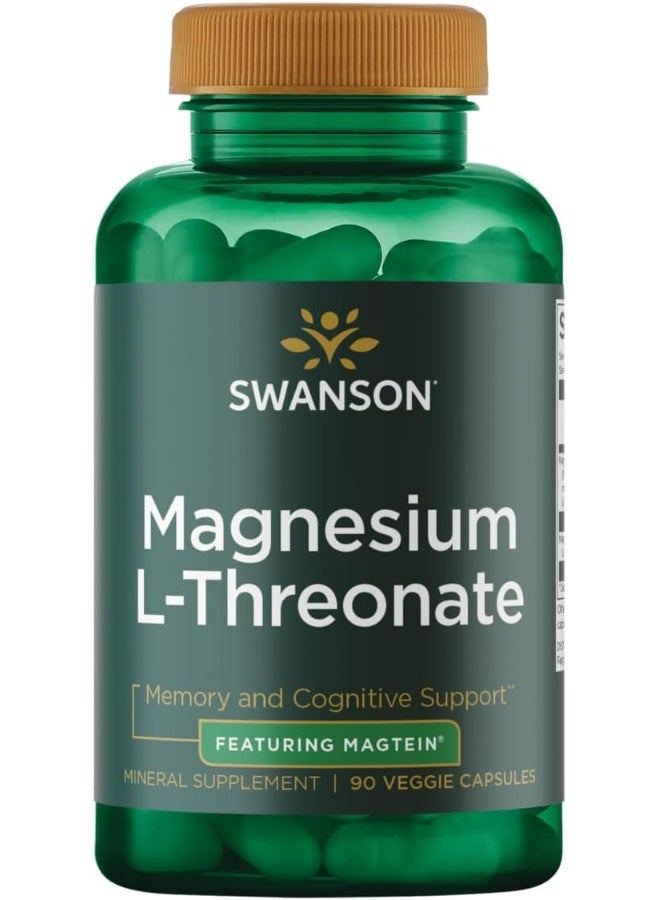 Swanson Ultra Magnesium L-Threonate 90 Veg Capsules - Image 1