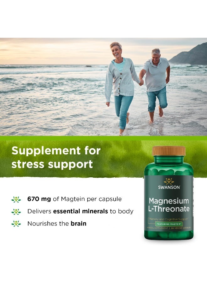 Swanson Ultra Magnesium L-Threonate 90 Veg Capsules - Image 3