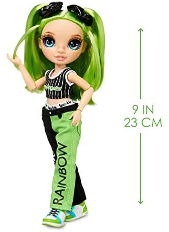RAINBOW HIGH - Jr Jade Hunter 9 Inch Green Fashion Doll With Doll Accessories Open And Closes Backpack Great Gift For Kids 6 12 Years Old And Collectors Multicolor 9 Inches - Image 1