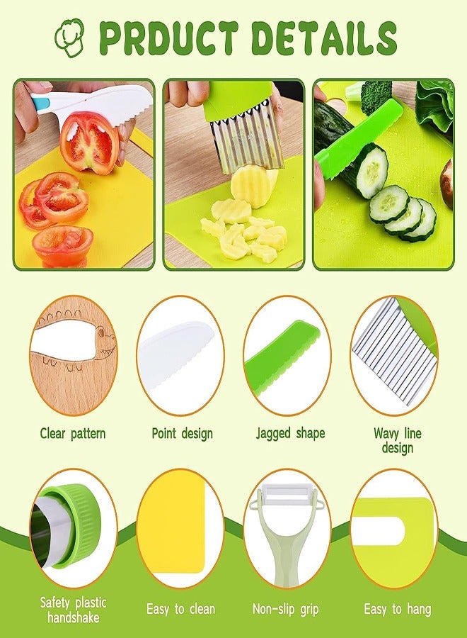 DMG TECH Toddler Montessori Kitchen Tools 13 Pieces Kitchen Set for Kids Cooking sets - Image 3