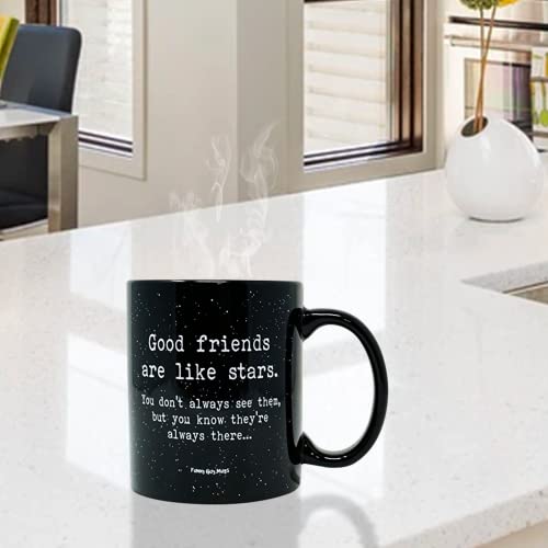 Funny Guy Mugs Good Friends Are Like Stars Ceramic Coffee Mug - 11oz - Ideal Funny Coffee Mug for Women and Men - Hilarious Novelty Coffee Cup with Witty Sayings - Image 3