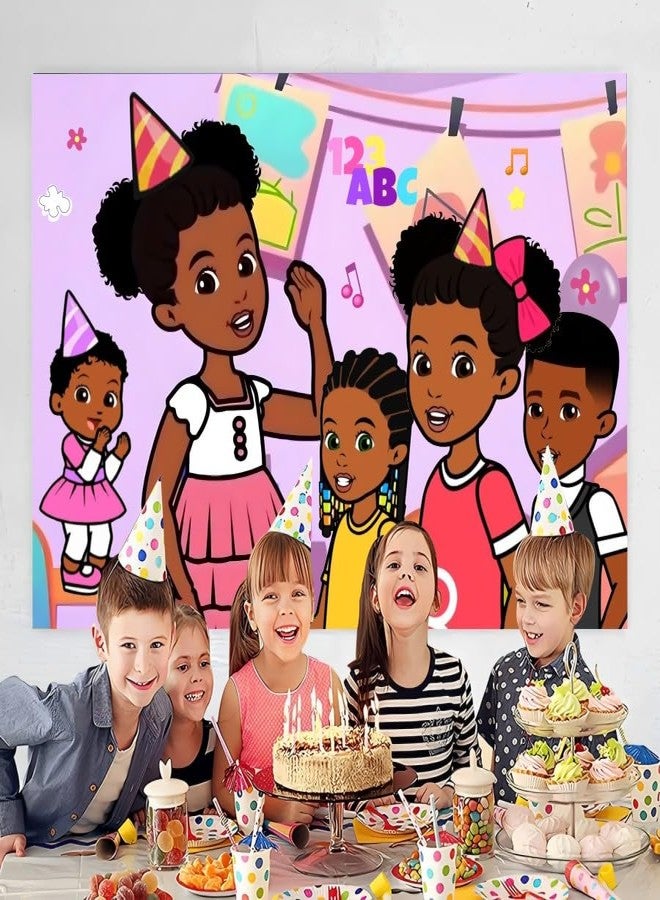 fancigo Gracies Wall Decor for Birthday Decorations, Gracies Backdrop for Kids 1st Birthday Party Supplies (5x3ft) - Image 2