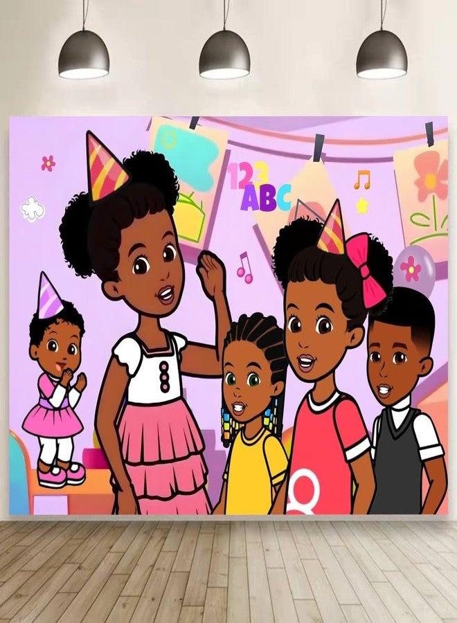 fancigo Gracies Wall Decor for Birthday Decorations, Gracies Backdrop for Kids 1st Birthday Party Supplies (5x3ft) - Image 1