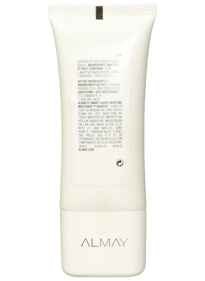 Almay Anti Aging Foundation Smart Shade Face Makeup Medium Coverage Natural Finish With Spf 20 Hypoallergenic Fragrance Free Dermatologist Tested 100 My Best Light 1 Oz  - Image 3