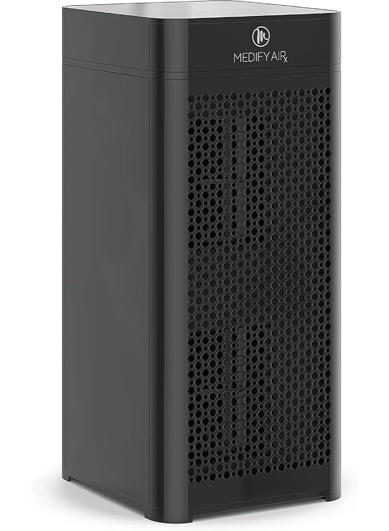 Medify Air Medify MA-40-UV Air Purifier with True HEPA H14 Filter + UV Light | 840 sq ft Coverage | for Allergens, Wildfire Smoke, Dust, Odors, Pollen, Pets | Quiet 99.99% Removal to 0.1 Microns | Black, 1-Pack - Image 1