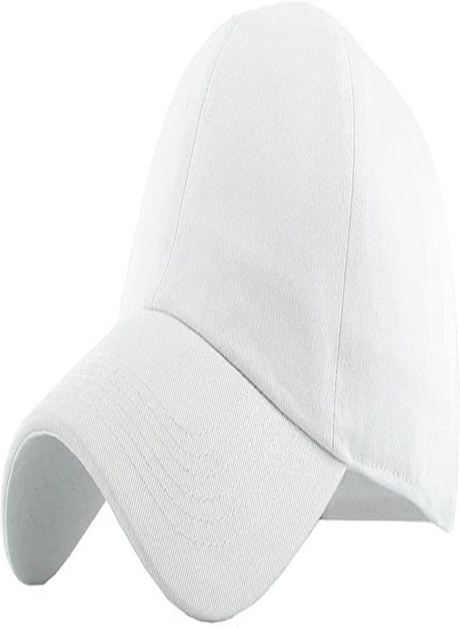 Missby® Unisex Men & Women Cotton Baseball Cap (Free Size) (White) - Image 3