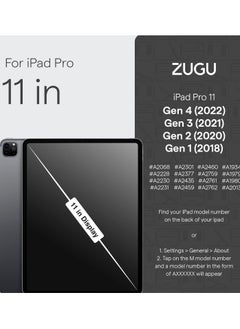 ZUGU CASE ZUGU CASE iPad Pro 11 Case, Ultra Slim Protective Case/Cover Designed for iPad Pro 11-inch (4th Gen, 2022) / (3rd Gen, 2021) / (2nd Gen / 1st Gen) with Convenient Magnetic Stand - Arctic  - Image 4